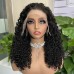 Stema #1B Natural Black Double Drawn Pissy Curl 13x4 Transparent Lace Frontal Wig 250% Density