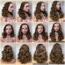 Stema #4 #33 #99j #4/30 Double Drawn Fumi Bouncy 13x4 Transparent Lace Frontal Wig 250% Density